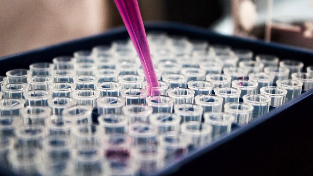 Medical research scientist working in a laboratory
